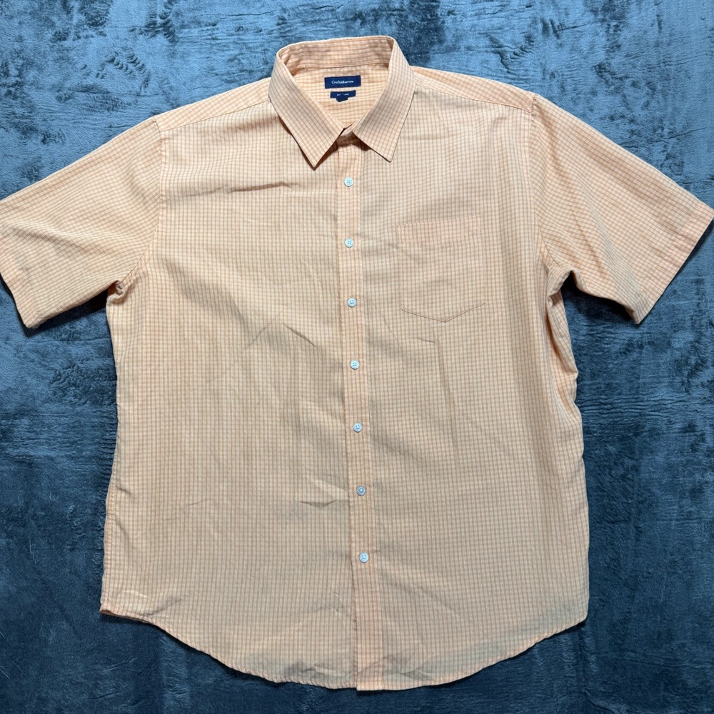 Croft‎ & Barrow Button Down Shirt Mens XL Orange